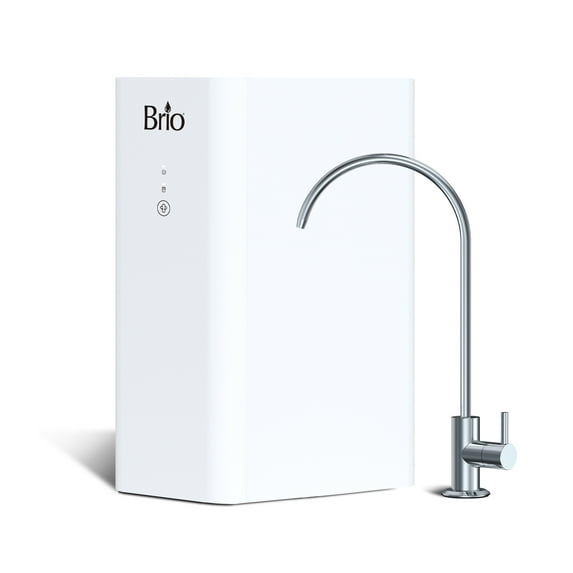 Brio Amphora Ultra-Filtration Under Sink Water Filter System Steel Faucet & Composite Micron Filter
