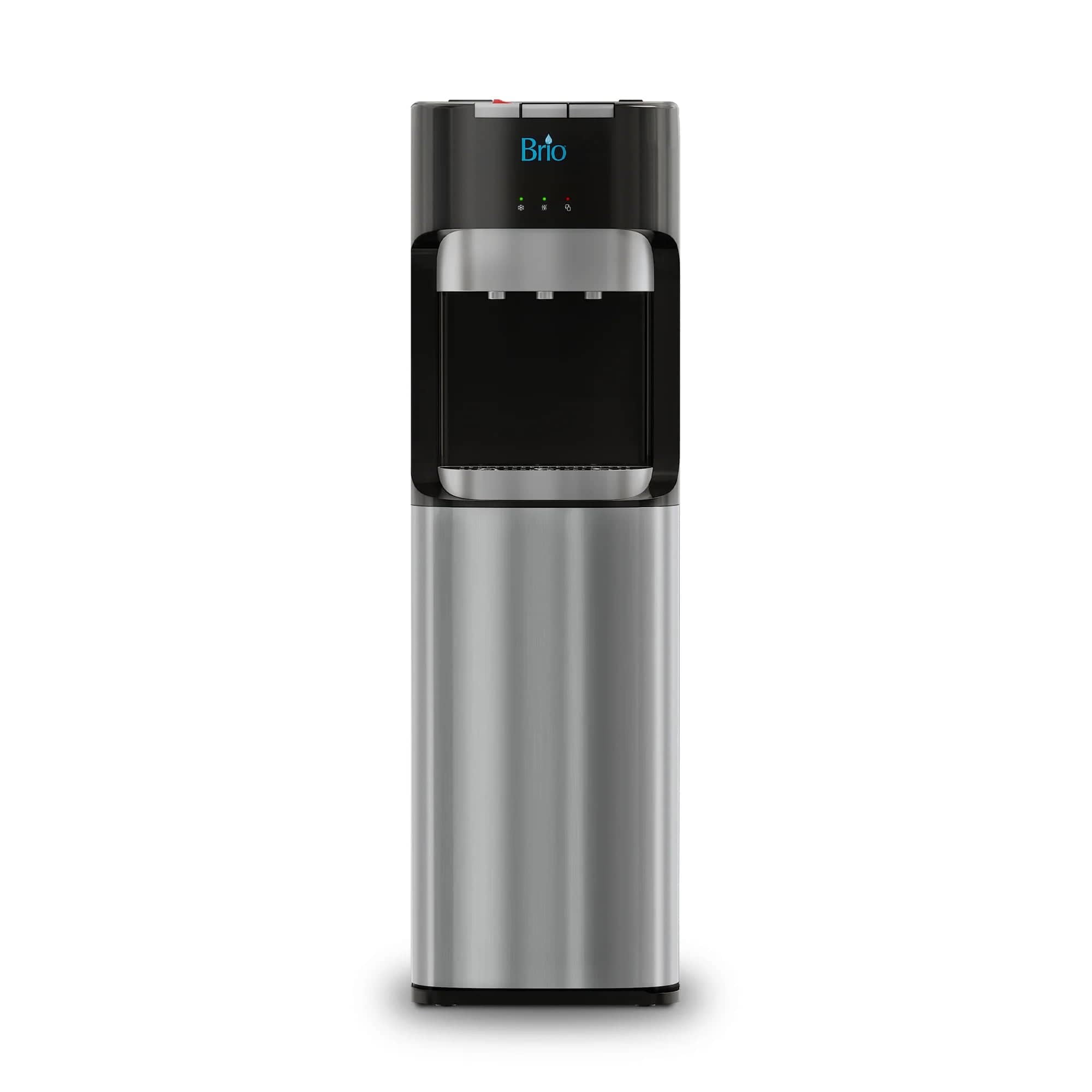 Brio Bottom Load Water Cooler Dispenser with Hot, Cold and Room Temperature Water, Height 41.4