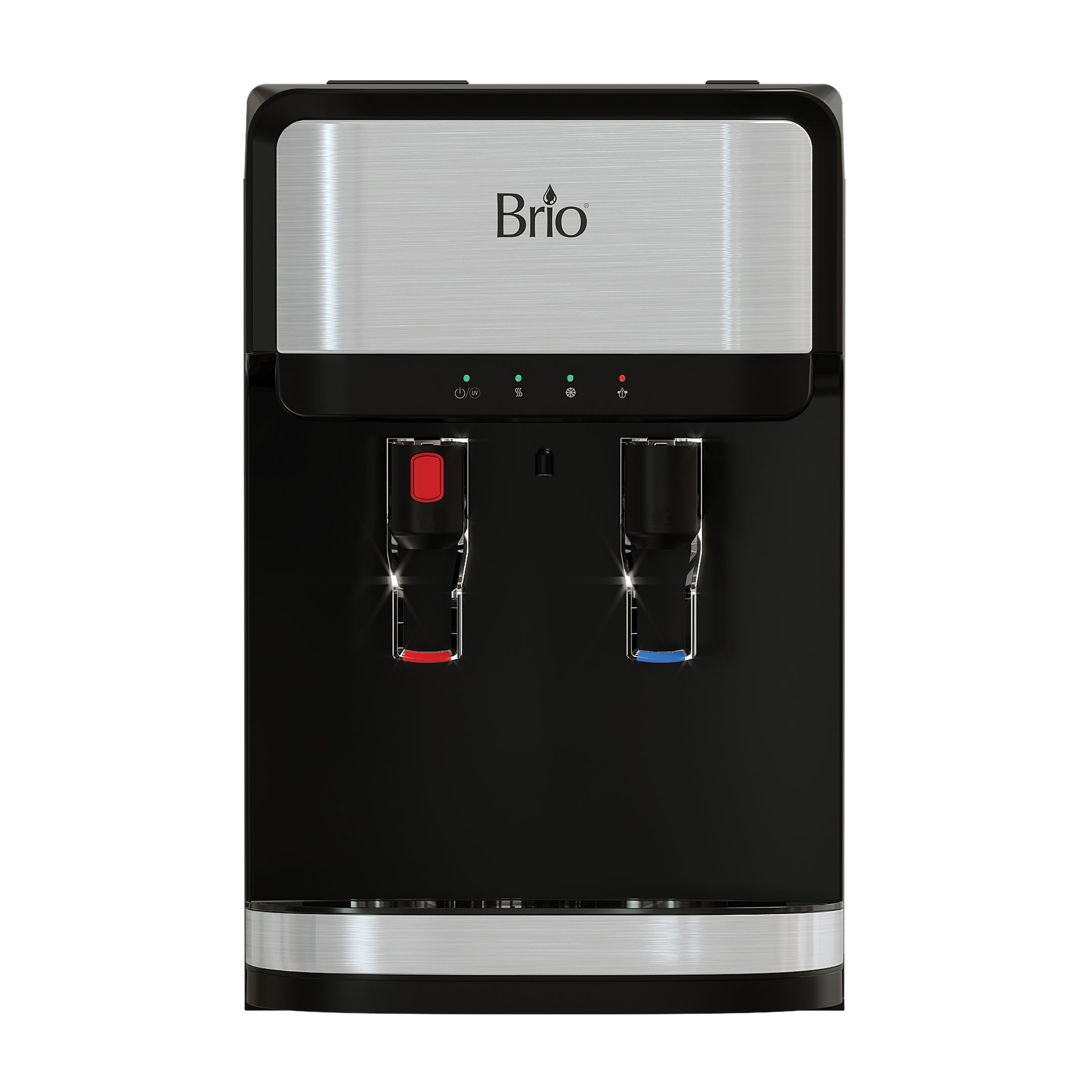 Brio White Countertop Bottleless Water Dispenser with 3-Stage Filtration