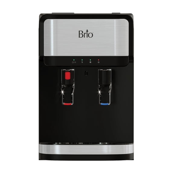 Brio CLCTPOU320UVF3P Countertop Water Dispenser with 3-Stage Filtration, Product Actual Height 19.3"