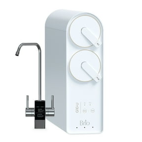 Brio G10-U Reverse Osmosis Water Filtration System with Smart Faucet, 500 GPD, 2:1 Pure to Drain, 4-in-2 Filtration