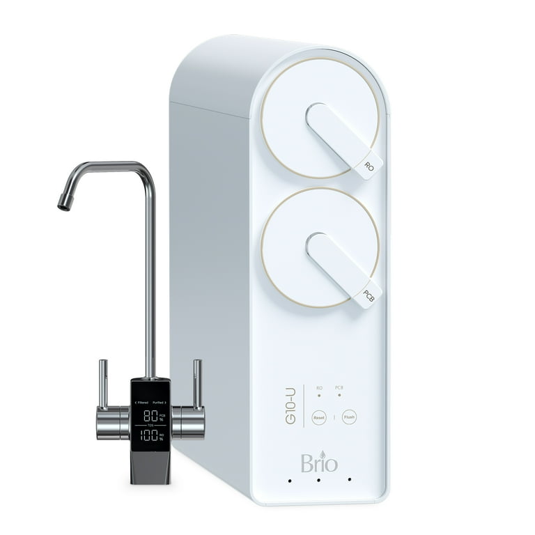 Tankless Reverse Osmosis Water Filtration System, Smart Faucet, 2:1 Pure to Drain Ratio, 500 GPD Tankless Reverse Osmosis Water Filtration System, Smart Faucet, 2:1 Pure to Drain Ratio, 500 GPD