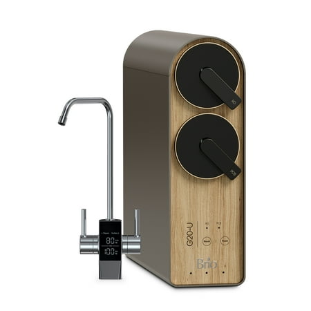 Brio G20-U Tankless Reverse Osmosis Water Filtration System with Smart Faucet, 700 GPD, 2:1 Pure to Drain, 4-in-2 Filtration