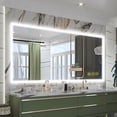 thumbnail image 1 of Brio Lighting SmartGlow 36x55" Rectangular Dimmable LED Frameless Anti-Fog Bathroom Vanity Mirror - Clear, 1 of 6