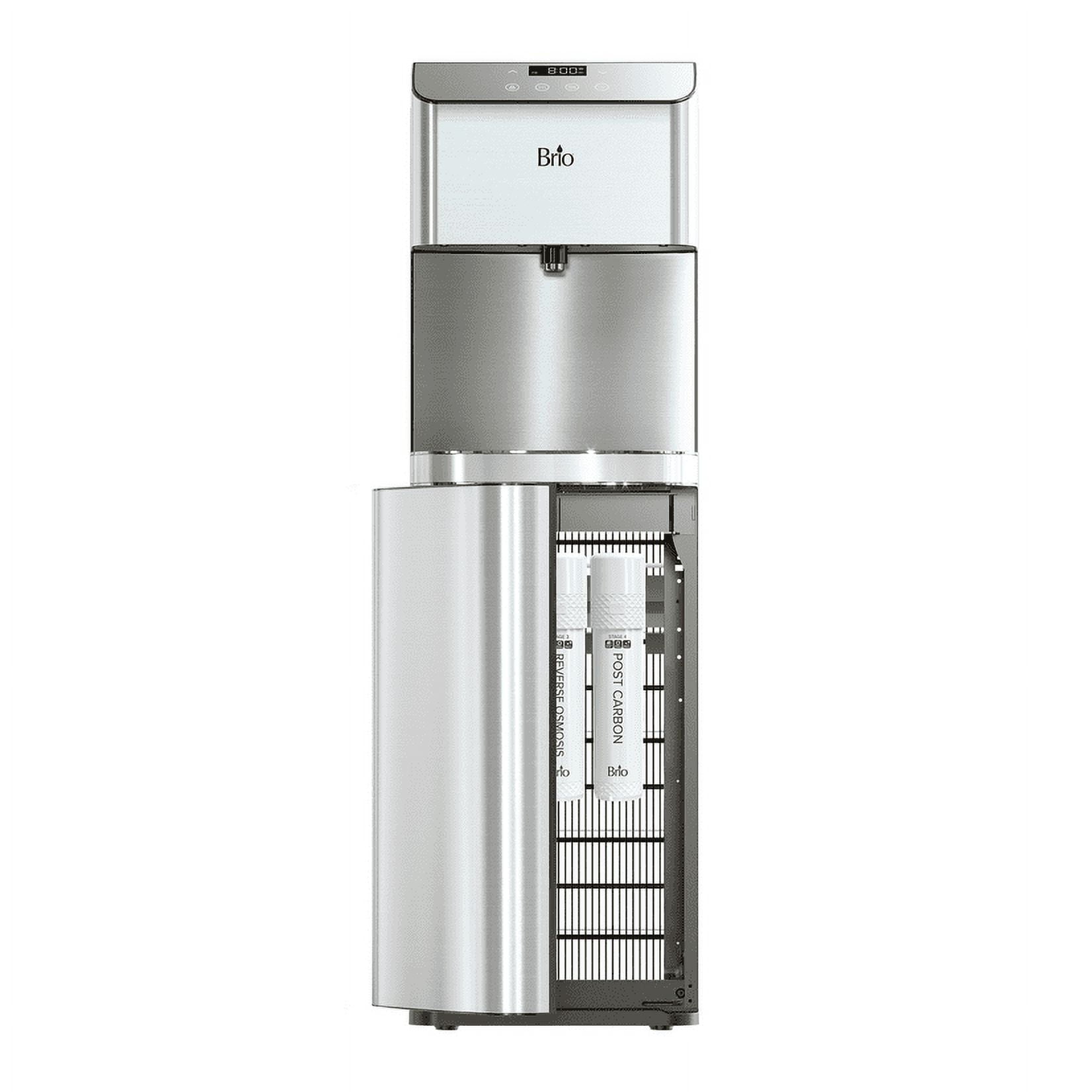 Brio Moderna Stage Reverse Osmosis Bottle-Less Water Cooler Hot and Cold,  Height 40.5