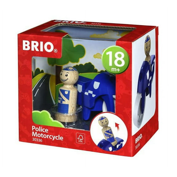 Brio Police Motorcycle Preschool Toy #30336