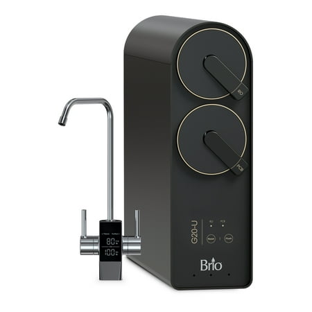Brio Tankless Reverse Osmosis Water Filtration System, 700 GPD, 2:1 Pure to Drain, 4-in-2 Filtration
