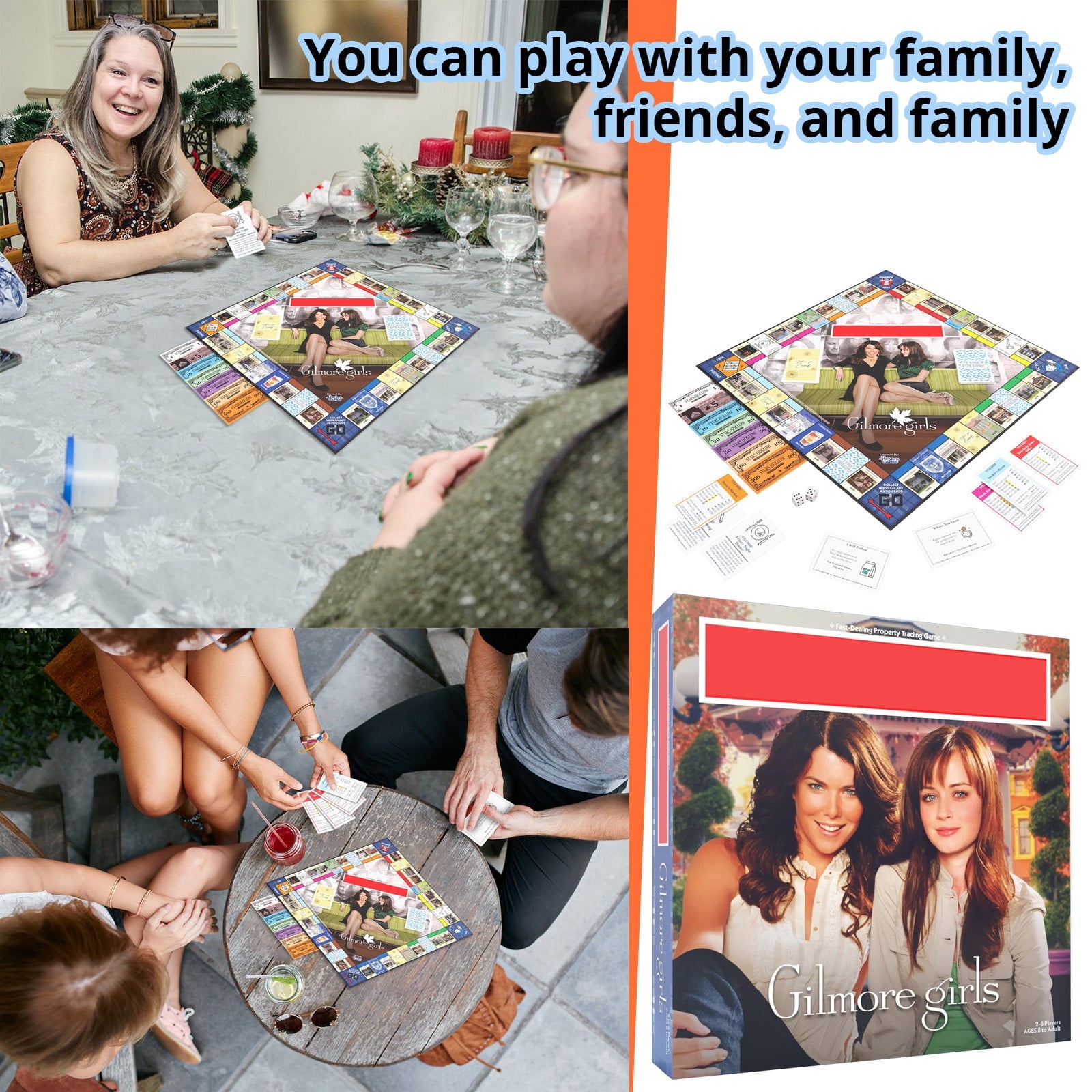 BrioBunch Monopoly Board Game - Gilmore Girls Official Merchandise with 6 Special Tokens