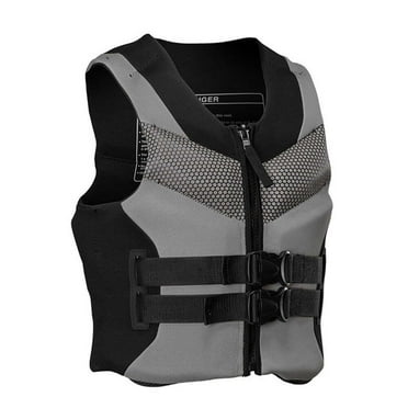 BrioTek Adult Life Jacket, Nylon/Neoprene Gray, 3XL