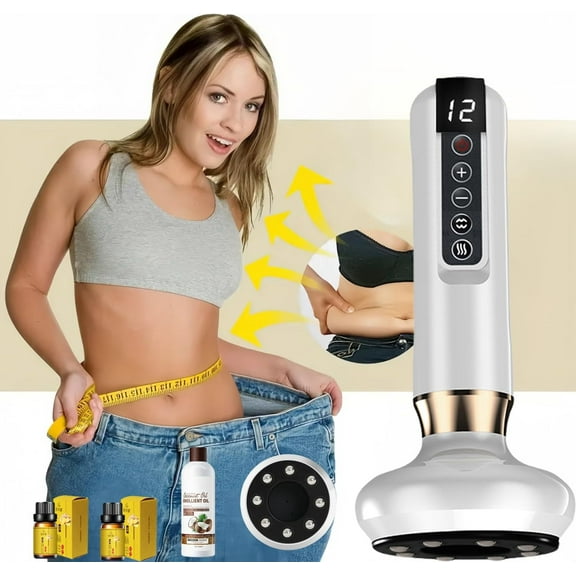 BrioTek She Vitality Cellulite Massager, Shevitality Cellulite Massager, Rechargeable & Cordless Anti Cellulite Massager, Stomach Fat Massager, Massage Abdominal Belly Thighs Butt Neck at Home (Black)