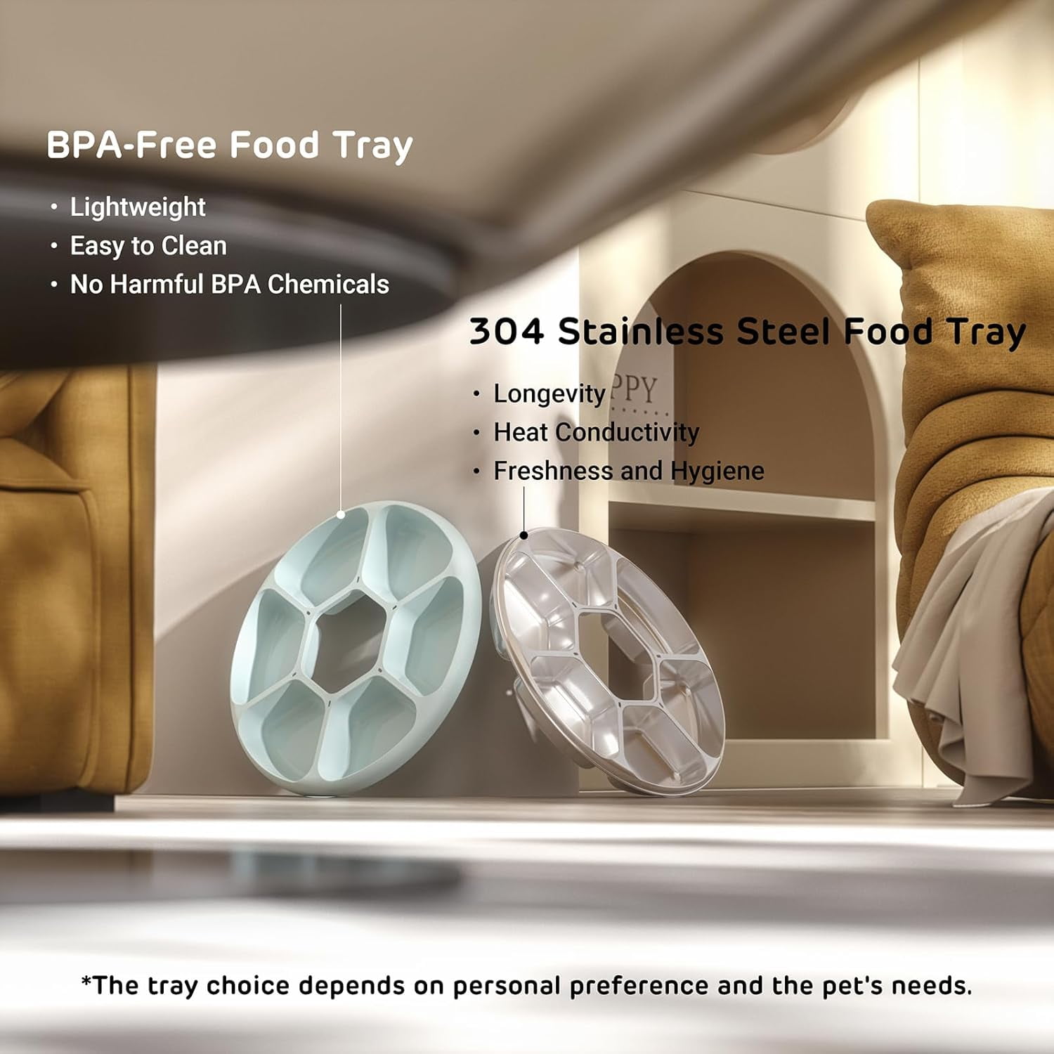 Brioche Automatic Wet Food Feeder with Ice Packs for Cats and Small ...