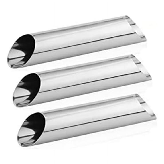 Brioche Bread Loaf Cannoli Tubes Stainless Steel Cannoli Forms 3PCS Non-Stick Cream Horn Danish Pastry-