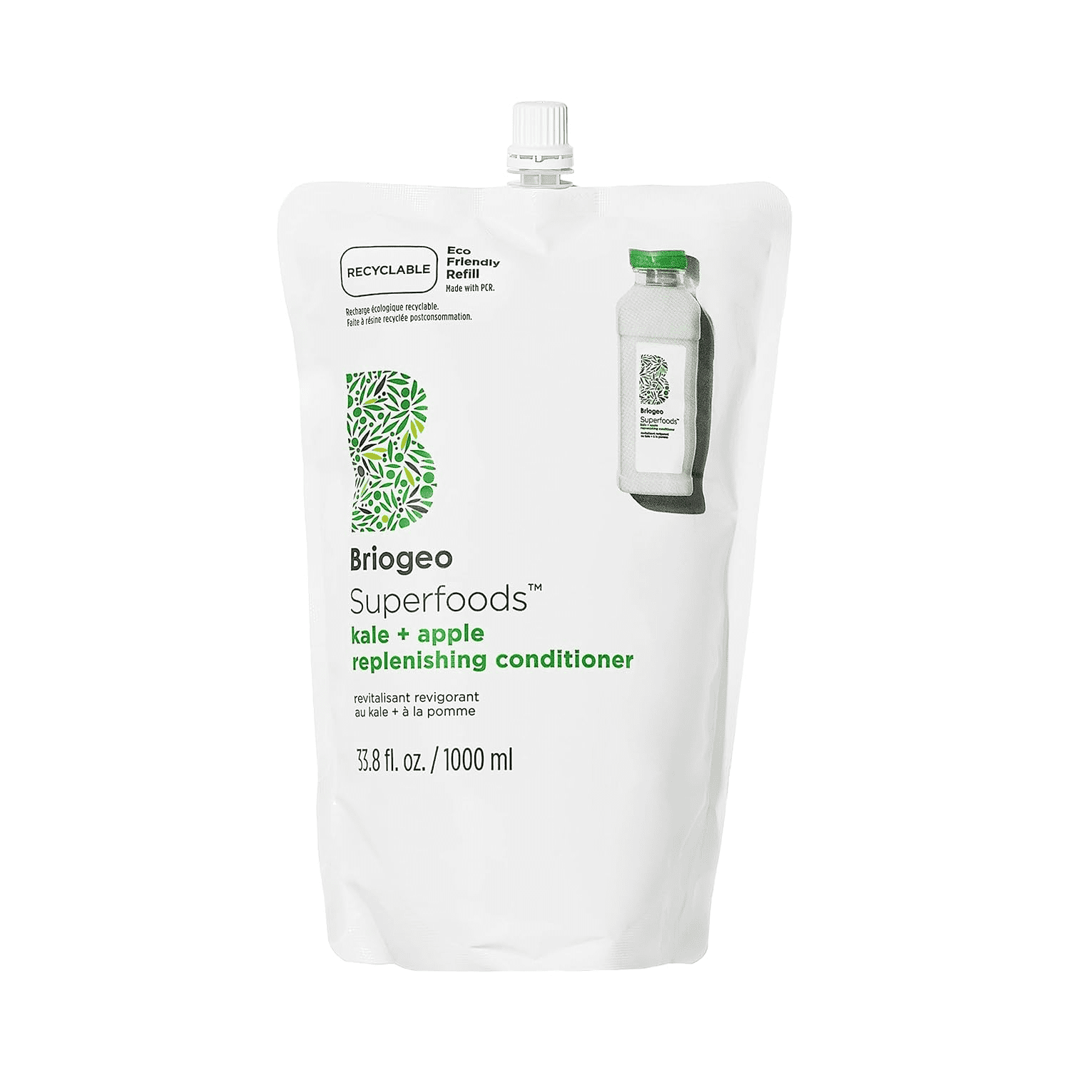 Briogeo Superfoods Kale and Apple Replenishing Conditioner, Supports Healthy, Balanced Hair and