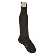 Brioni Men's 100% Cotton Dark Brown Long Socks (12)