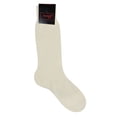 thumbnail image 1 of Brioni Men's Ivory 100% Cotton Socks Solid (12), 1 of 1