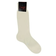 Brioni Men's Ivory 100% Cotton Socks Solid (12)