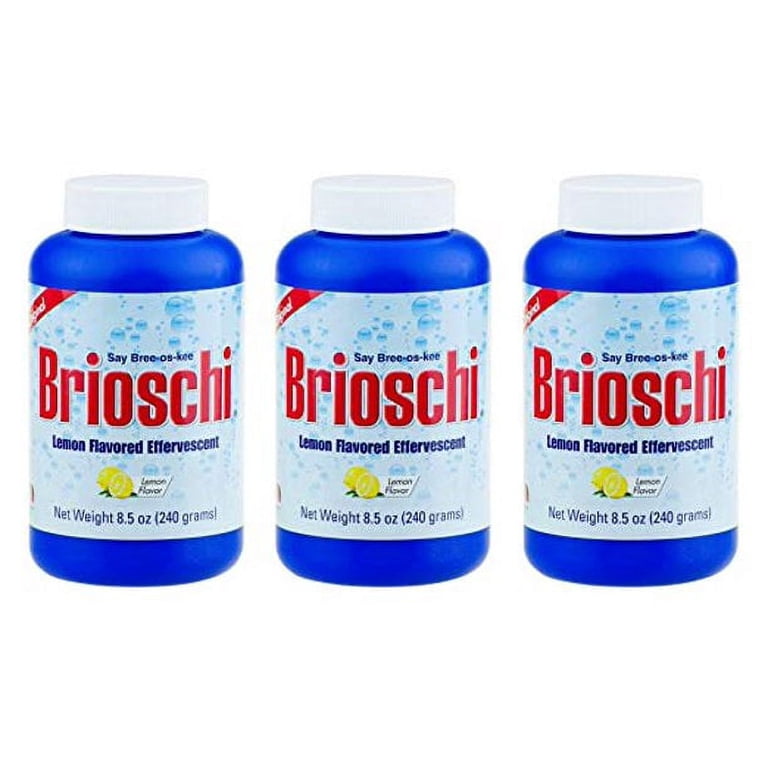 【hicococo】リフレッシュサプリ Brioschi, Effervescent Digestive Aid, 8.5 oz, Lemon Flavor 3pk