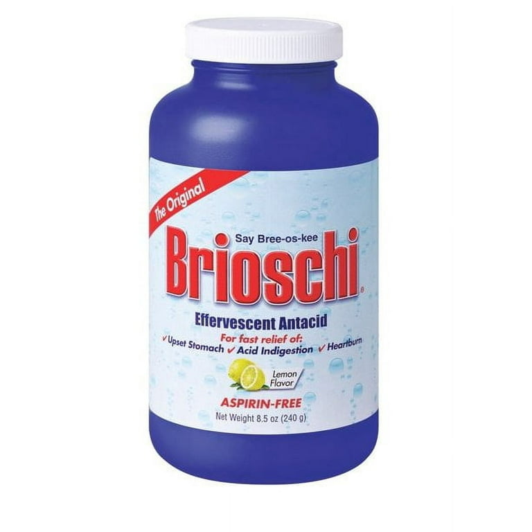 Brioschi Lemon Flavored Effervescent - 8.5 ounce bottle 