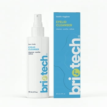 Briotech Eyelid Cleanser, Clinically Tested Hypochlorous Acid, 2 fl oz
