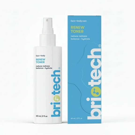 Briotech Skin Renew Toner, Clinically Tested Hypochlorous Acid Spray, 2 fl oz Travel Size (1 Pack)