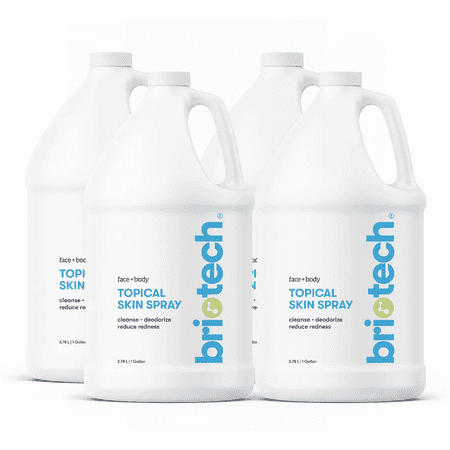 BRIOTECH Skin Spray for Sensitive Skin, 1 Gallon Refill (4 Pack)