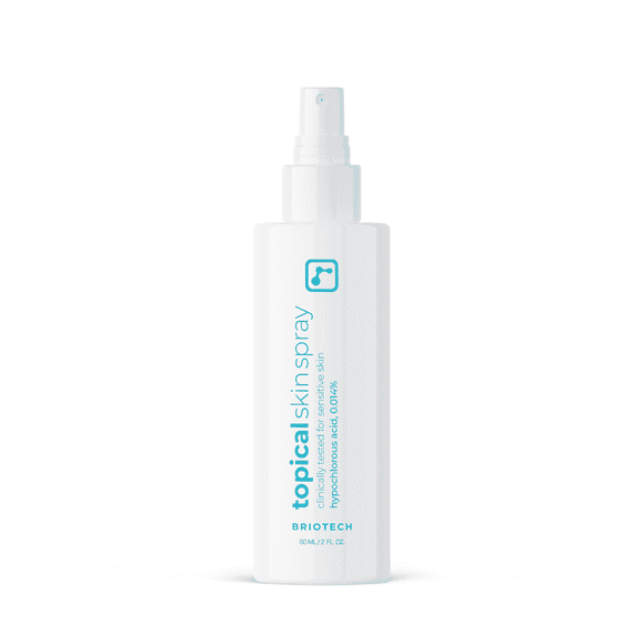 Briotech Topical Skin Spray, Hypochlorous Acid for Sensitive Skin, 2 fl oz Travel Size (2 Pack)