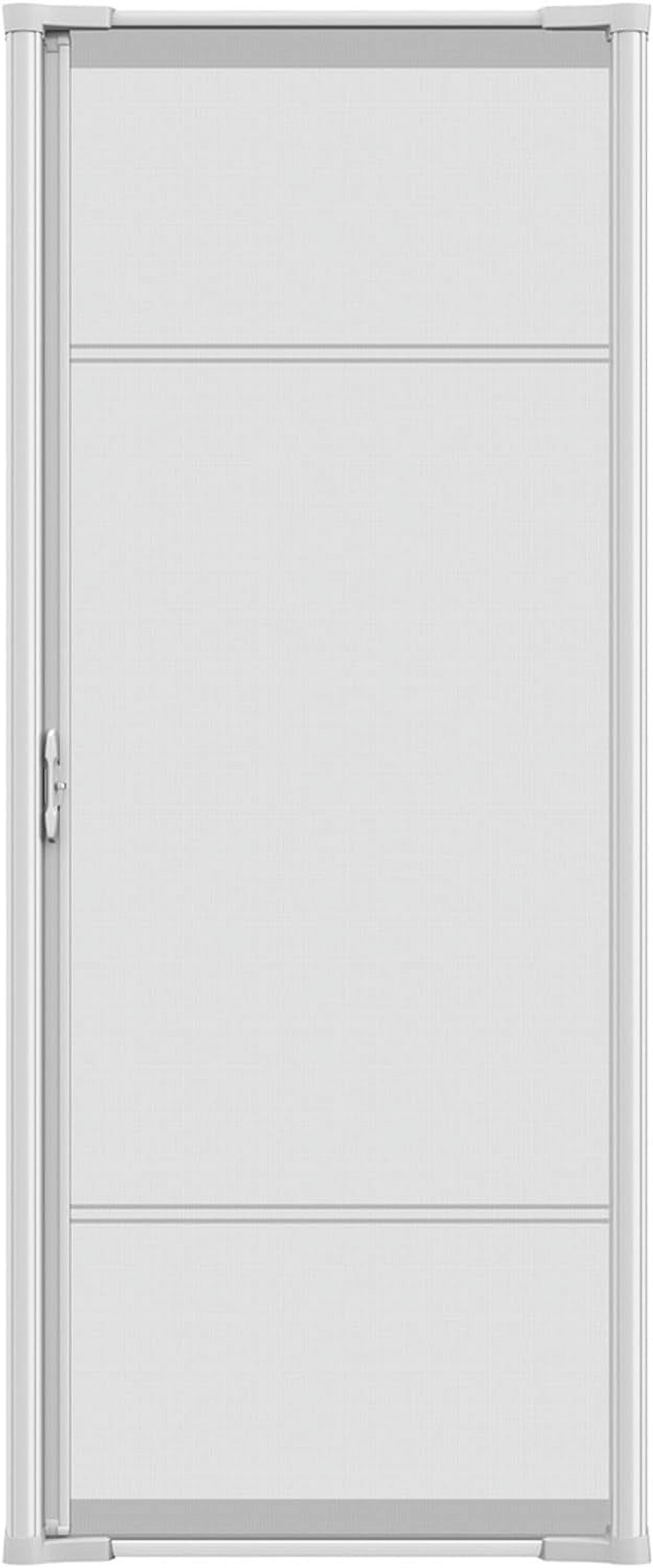 Brisa White Retractable Screen Door 80