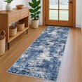thumbnail image 1 of Brisasol Runner Rugs for Hallway 2x6 Blue Washable Carpet Runners Non-slip Kitchen Runners Abstract Indoor Floor Runners for Home Bedroom Entryway, 1 of 9