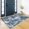 thumbnail image 1 of Brisasol 3x5 Washable Rug Modern Abstract Small Area Rug with Rubber Backing Soft Blue Entryway Rugs Indoor Carpet Floor Rugs Front Door Mat for Bedroom Kitchen, 1 of 8