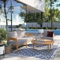 thumbnail image 1 of Brisbane 3-Piece Teak Wood Outdoor Patio Outdoor Patio Set-EEI-5834, 1 of 4