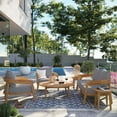 thumbnail image 1 of Brisbane 6-Piece Teak Wood Outdoor Patio Outdoor Patio Set-EEI-5833, 1 of 3