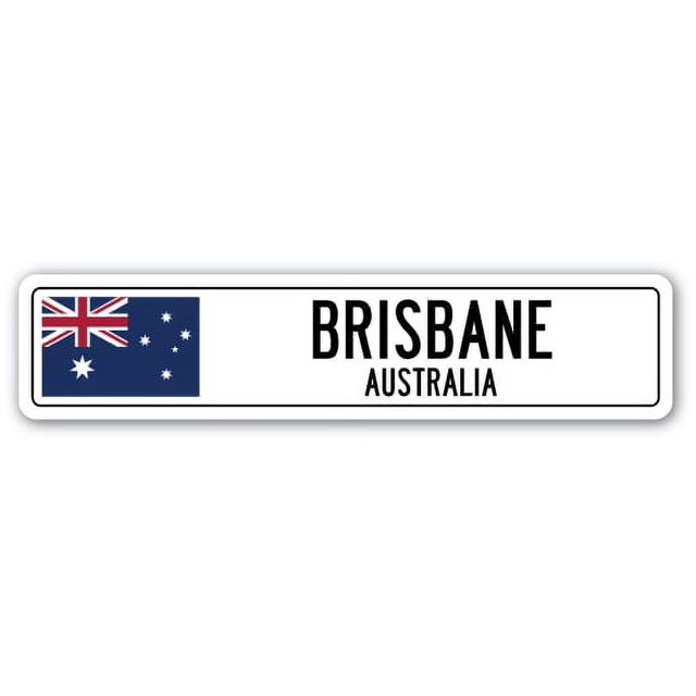 Brisbane Australia Street [3 Pack] of Vinyl Decal Stickers Indoor