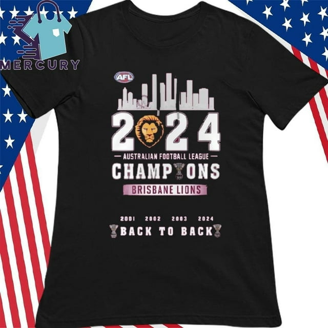 Brisbane Lions 2024 Afl Champions Final Premiers Back To Back Shirt