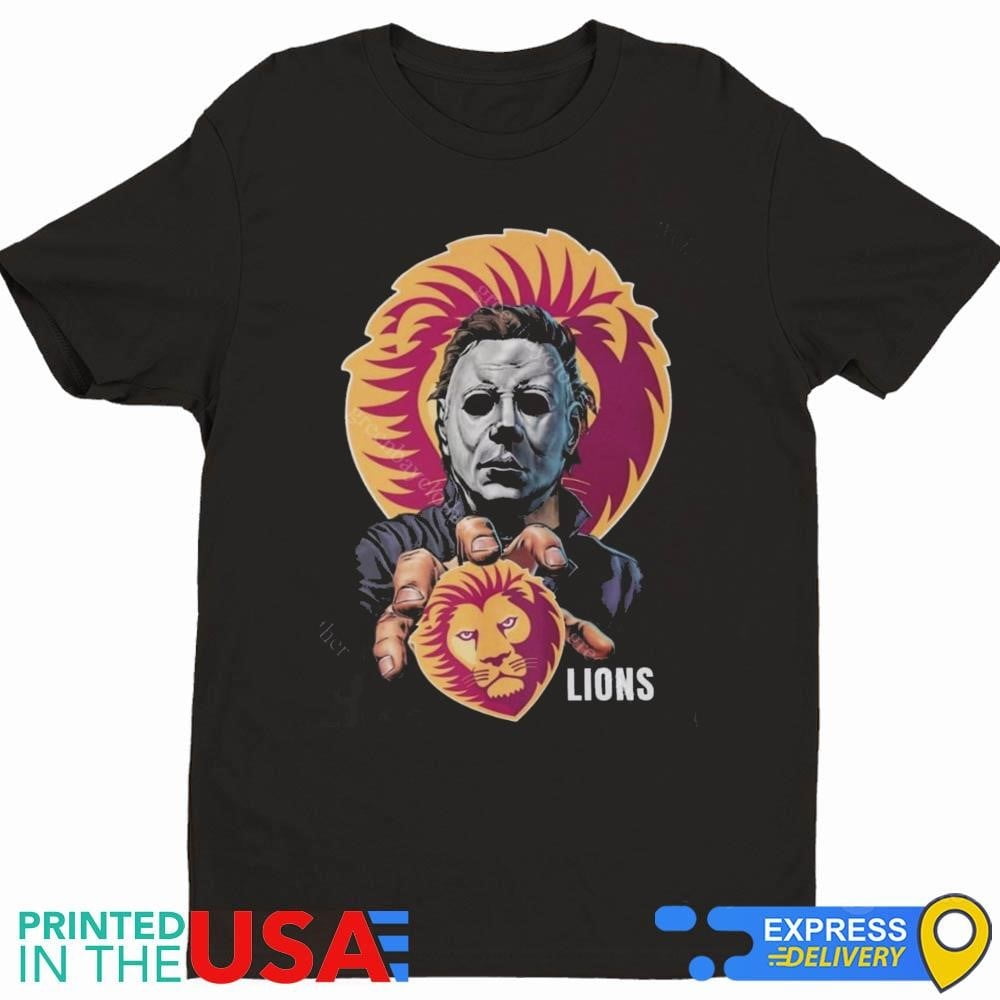 Brisbane Lions Football Club Afl Halloween Michael Myers Shirt