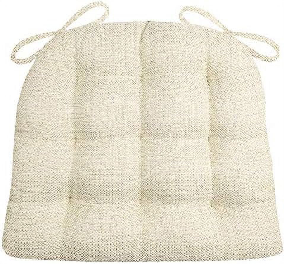 Brisbane Natural Dining Chair Cushions With Ties ExtraLarge Size 18