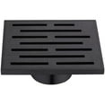 thumbnail image 1 of Brisbane River Series - Square Shower Drain 5 in. Dark Brown Finished, Grate, 1 of 1