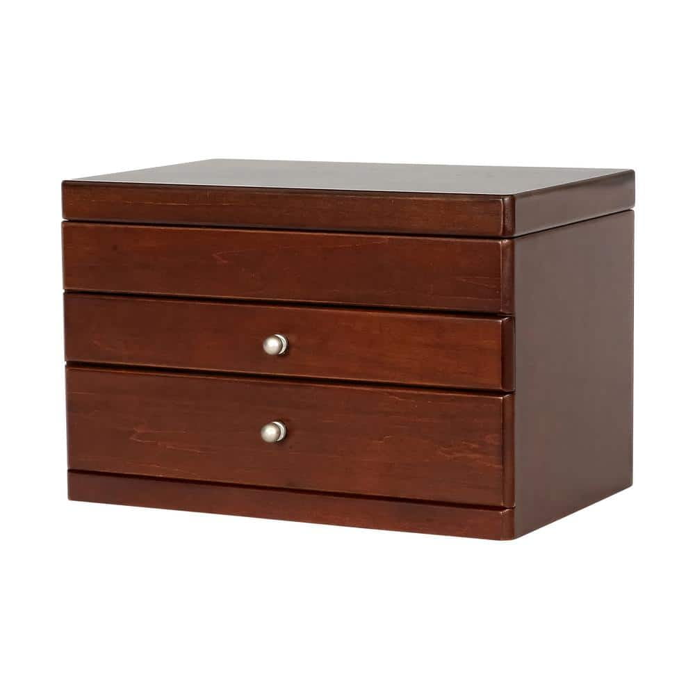 Brisbane Walnut Wooden Jewelry Box