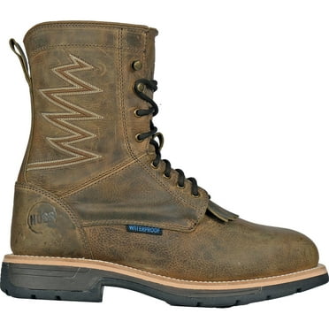 HOSS Brisbee Lacer Men's 8-inch Composite Toe Electrical Hazard Waterproof Work Boot