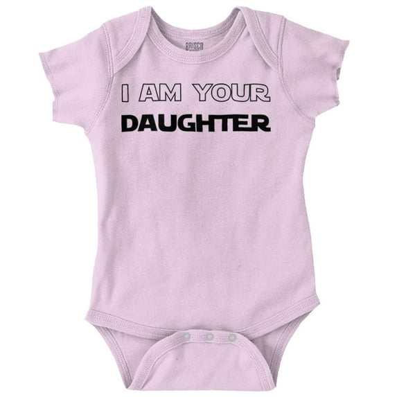 Brisco Brands Dark Lord I Am Your Daughter Galaxy Baby Bodysuits for Girls