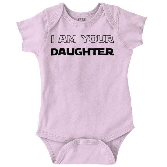 Brisco Brands Dark Lord I Am Your Daughter Galaxy Baby Bodysuits for Girls