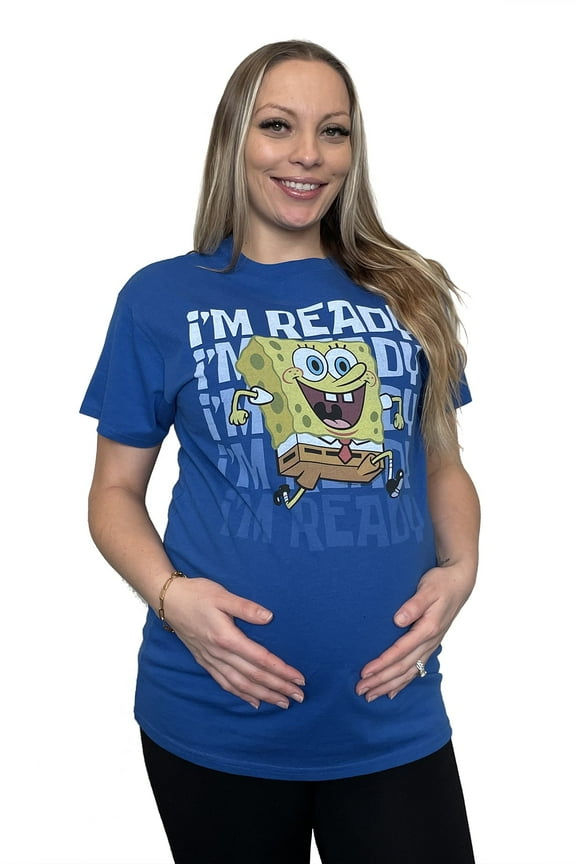 Spongebob I'm Ready Graphic Maternity Shirt