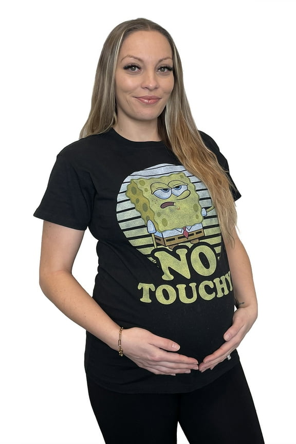 Spongebob No Touchy Graphic Maternity Shirt