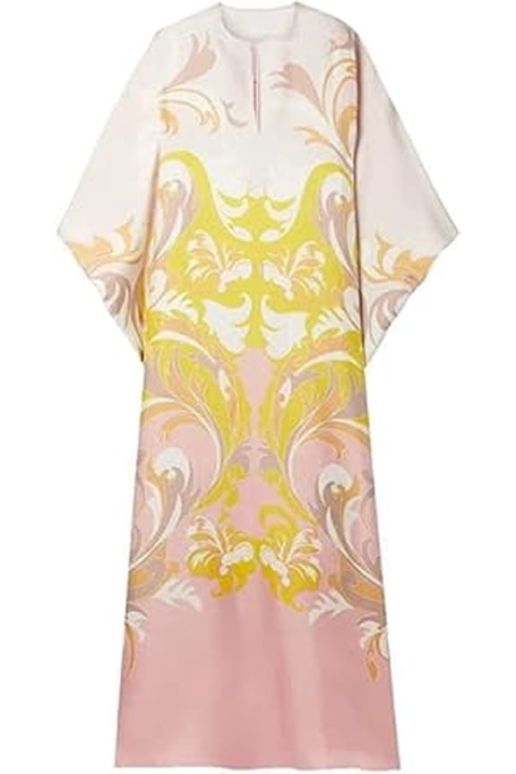 Brisha Creation_Women's Soft Satin Silk Printed Kaftan, Beach wear kaftan Party Wear Fancy Dress for women.