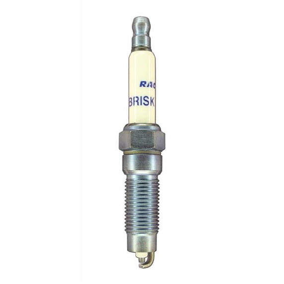 Brisk BSKXOR14YS Silver Racing Spark Plug with Tapered Seat, 12 mm Thread - 27 mm Reach