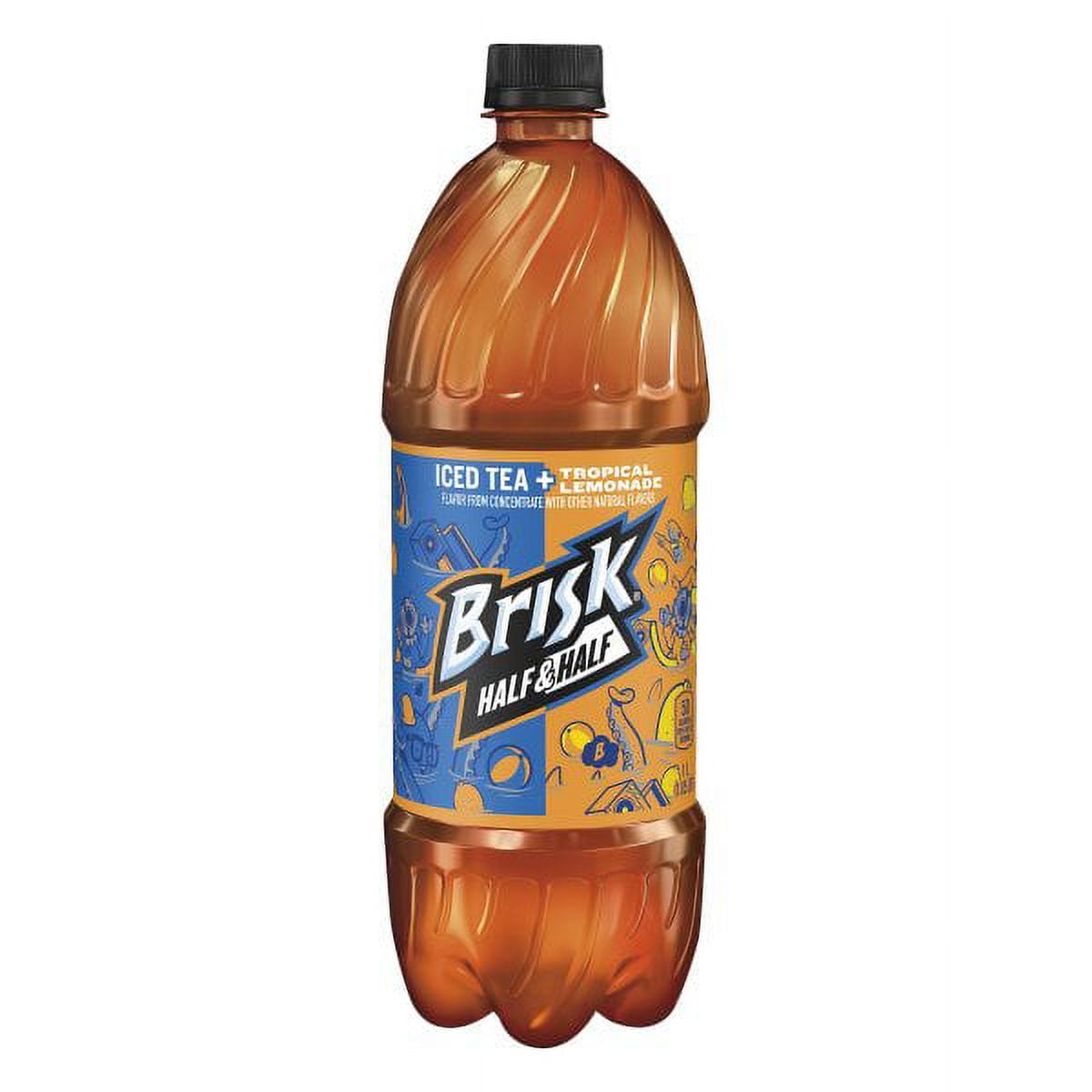 Brisk Half & Half Iced Tea & Tropical Lemonade, 33.8 Fl. Oz.