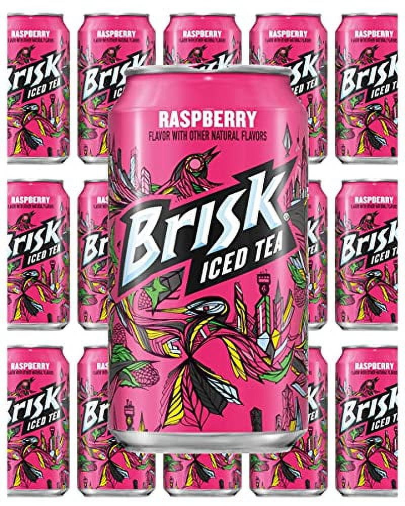 Brisk Ice Tea Raspberry 12 Fl Oz, 15 Cans, Total 180 Fl Oz - Walmart.com