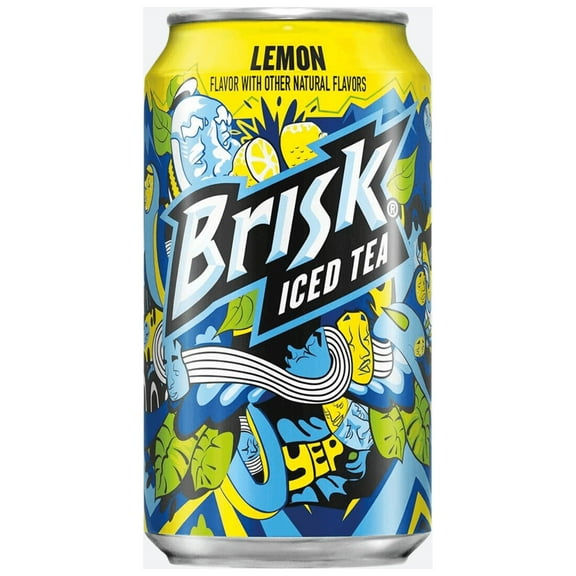 Brisk Lemon Iced Tea 12oz-Enjoyful Refreshment in Every Sip