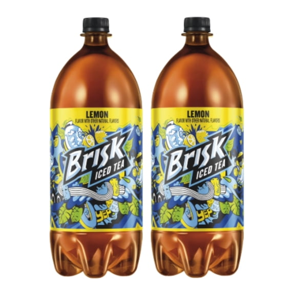 Brisk Lemon Iced Tea, 2 Liter Bottles (2 Pack)