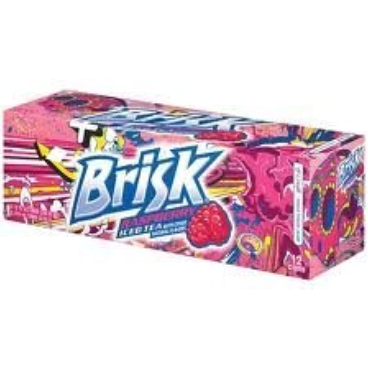 Brisk Raspberry Iced Tea Cans (12, 12 Fl Oz Each) 12 Fl Oz (Pack of 12
