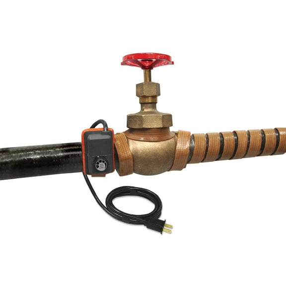 BriskHeat HSTAT051002 XtremeFLEX Heating Tape with Adjustable Thermostat Control, 72W, 120 Volt CA3